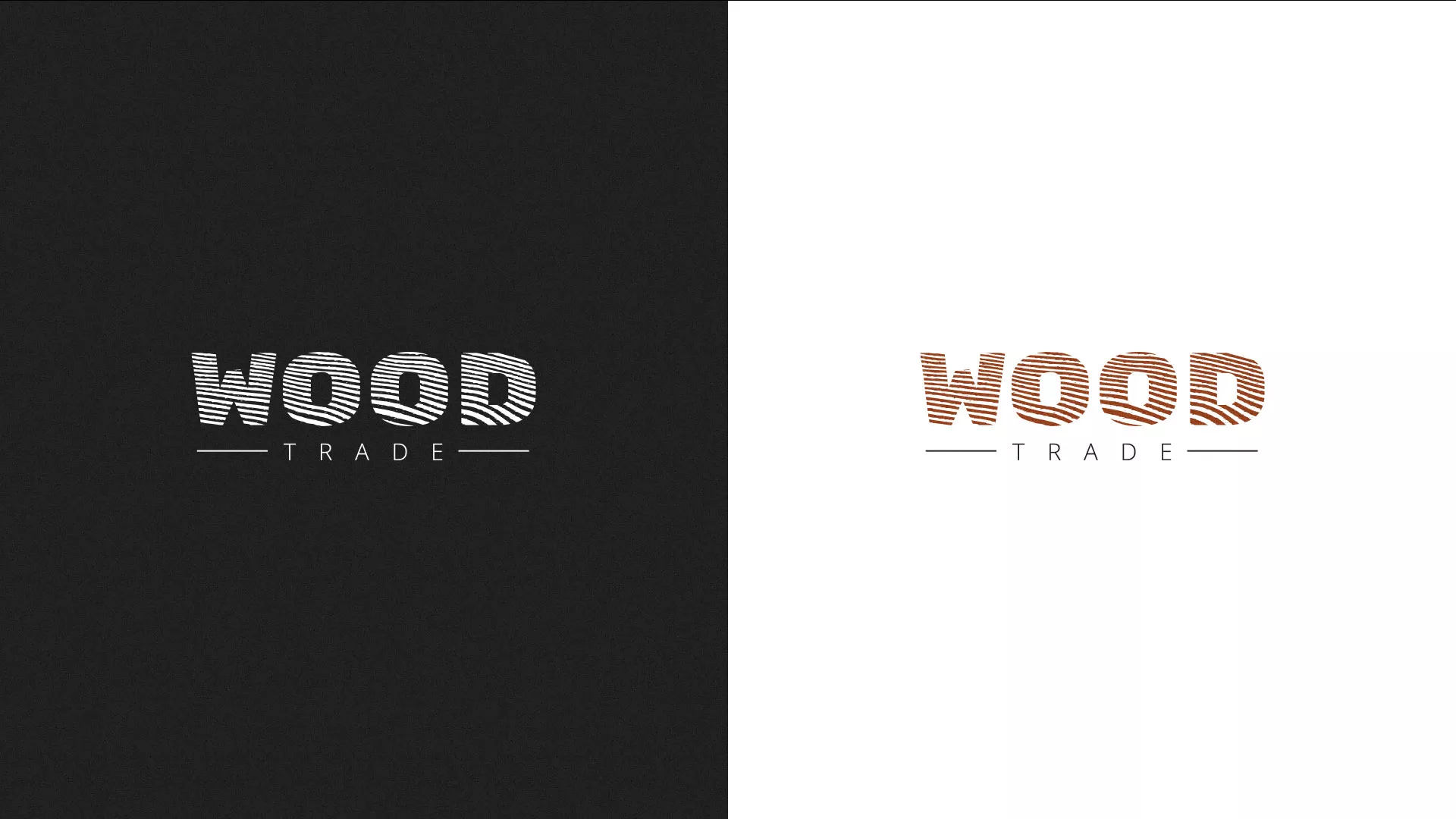 Разработка логотипа для компании «Wood Trade» в Трёхгорном