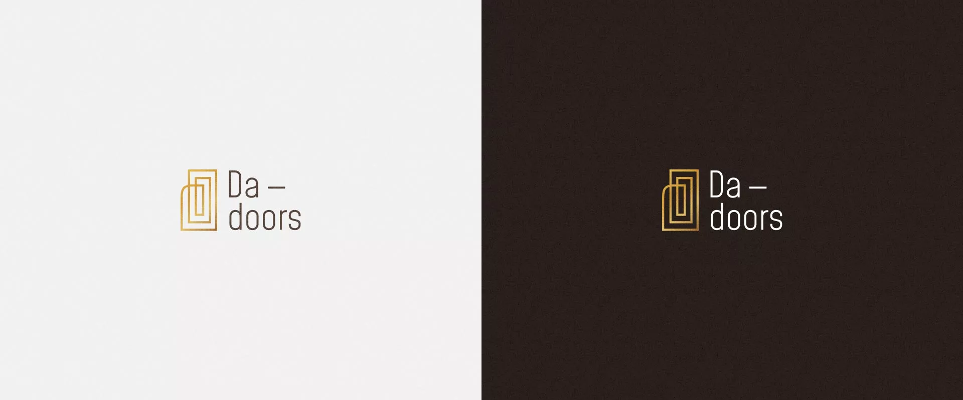 Разработка логотипа для компании «DA-DOORS» в Трёхгорном